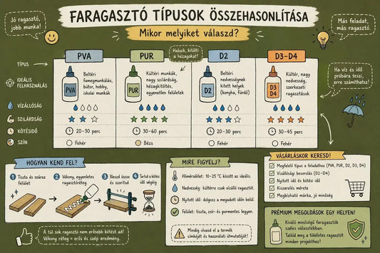 Hogyan válaszd ki a megfelelő faragasztót? faragasztok