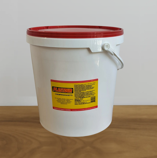 Csemperagasztó vödörben | PLASTDUR környezetbarát ragasztó