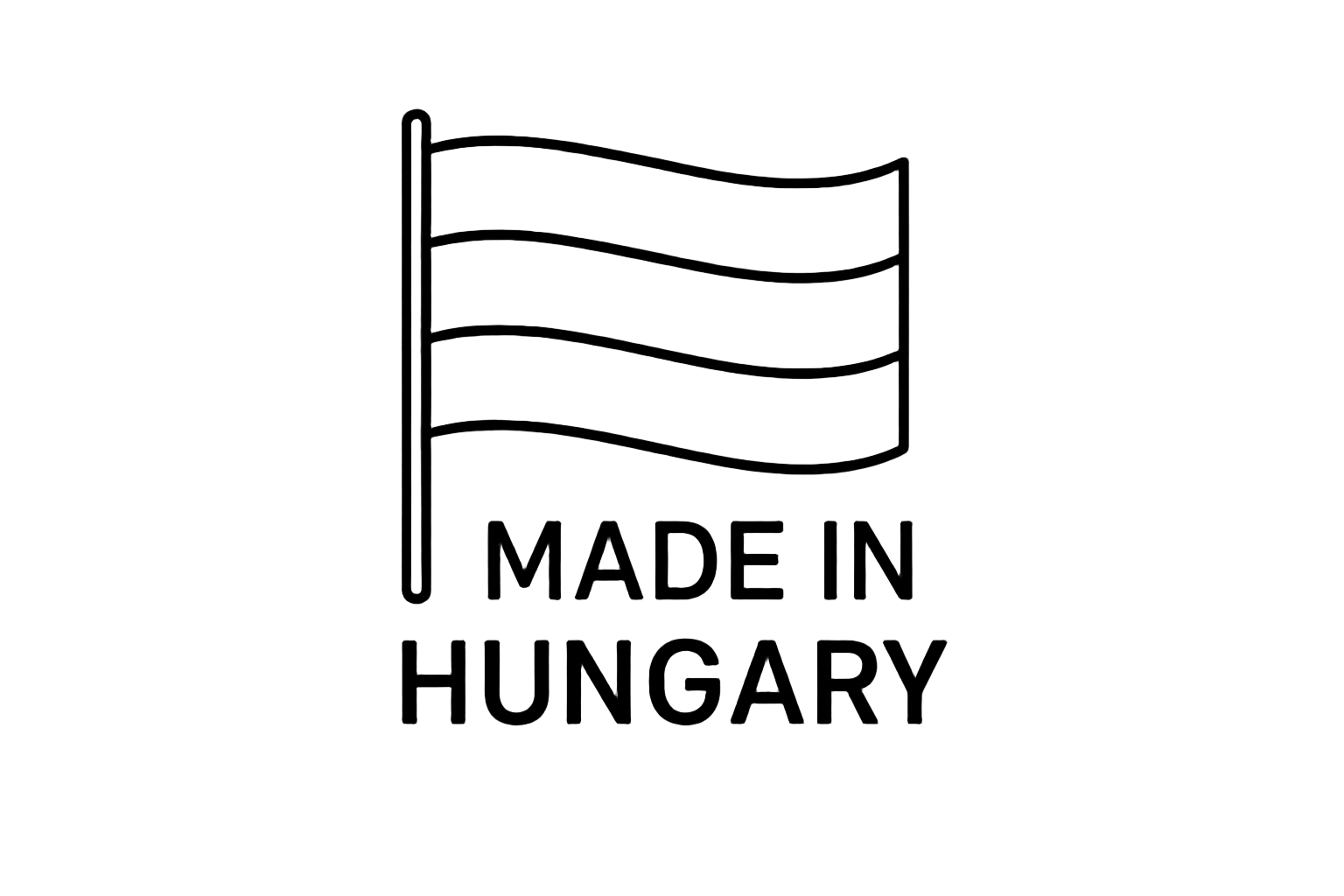 magyar zászló és made in hungary felirat